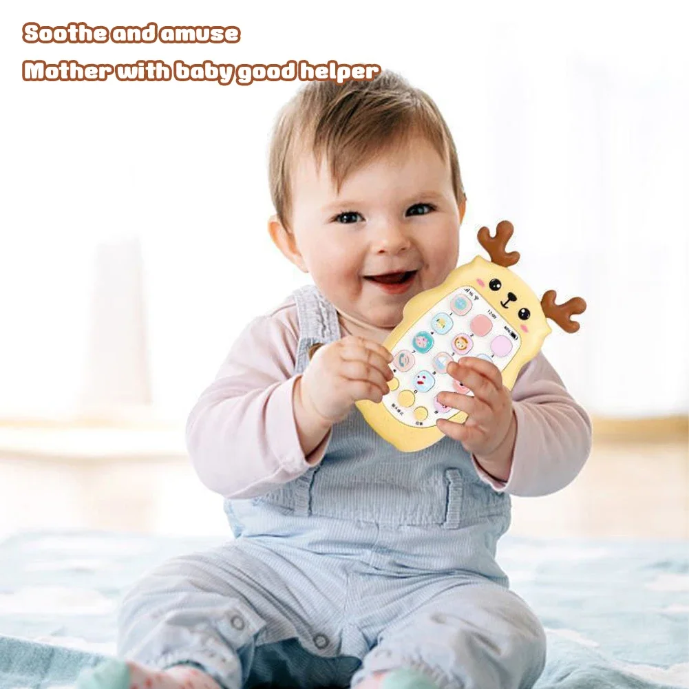Bilingual Telephone Teether Music Voice Toy Baby Phone Toys Early Educational Learning Machine Electronic Children Gift Baby Toy