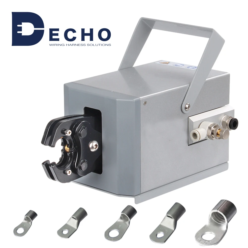 DECHO AM-50L Pneumatic 2.5T SC Type TO Type Hexagonal Crimp Single Terminal 6-50MM2 Crimping Machine For Sale