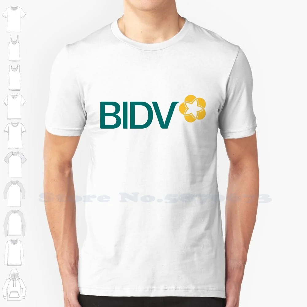 BIDV Logo High-quality T Shirts Fashion T-shirt New 100% Cotton Tee