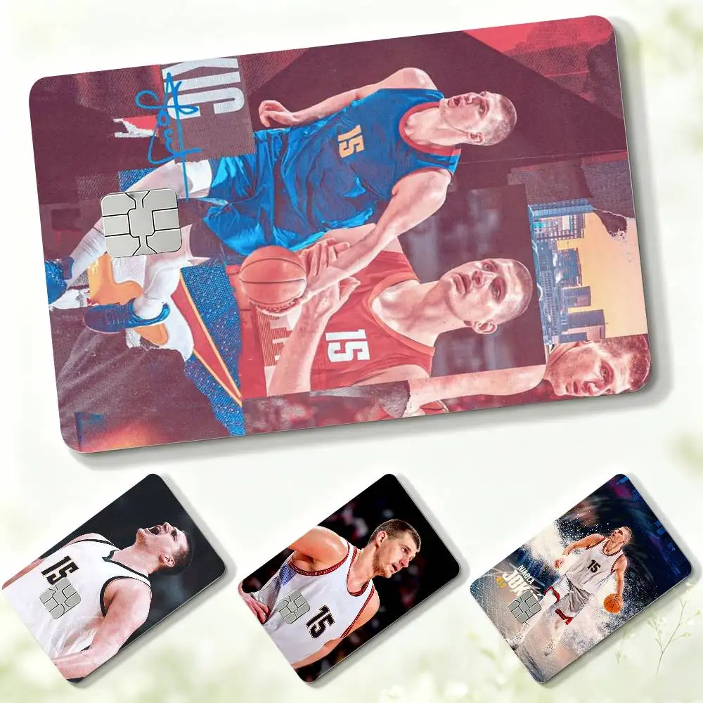 N-Nikola Jokic Basketball  Credit Card HD Stickers Small Chip Waterproof Sticker Game Card Decal Gift