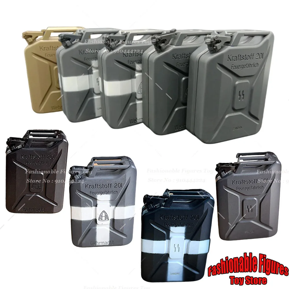 Zbiornik na paliwo w skali 1/6, plastikowy zbiornik, paliwo, scena wojskowa, ozdoba, akcesoria, zabawka, pasuje do figurek akcji DIY 12 cali.