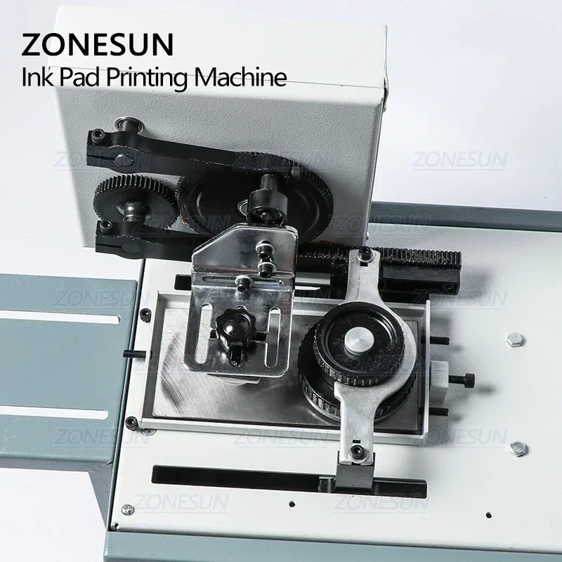 

ZONESUN Automatic Ink Pad Printing Machine Electric Production Date Coding Machine Plastic Milk Carton Bottle Glass Pad Printer