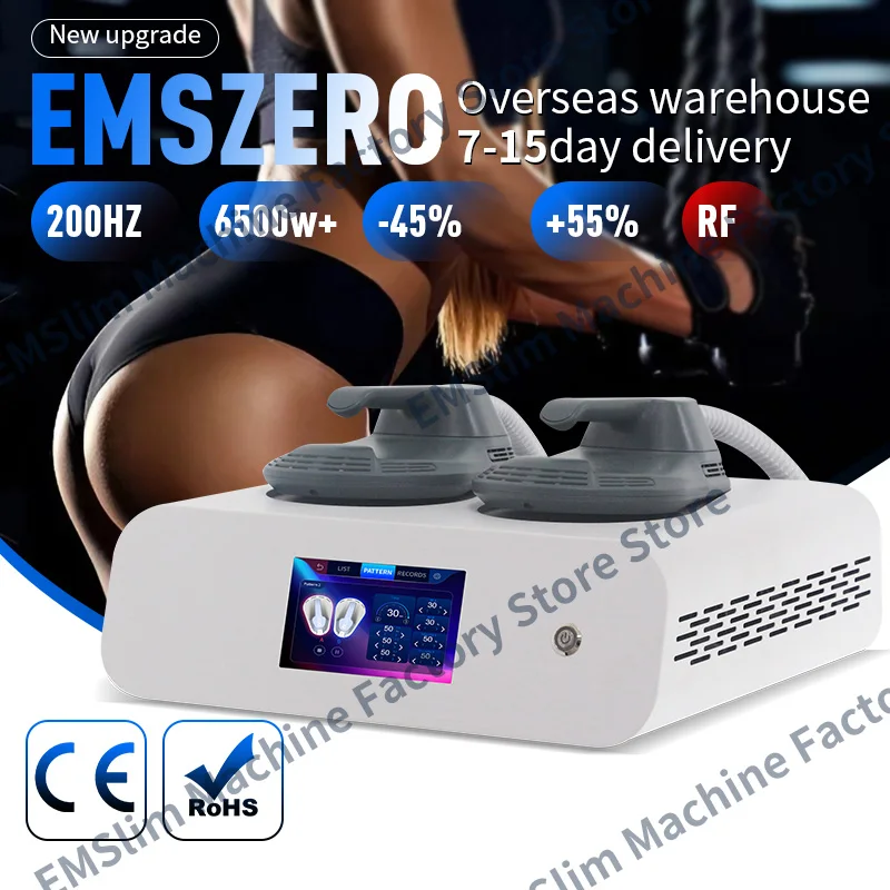 EMSzero RF EMS ABS Muscle Stimulator Portable 200Hz Body Sculpt Machine Nova Abdominal Muscle Building Slimming Fat Removal