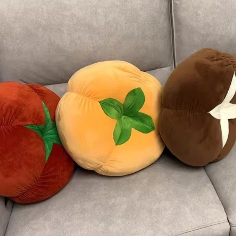 Boneca de pelúcia bonito dos desenhos animados legumes brinquedo cogumelo tomates caqui cogumelos macio recheado travesseiro crianças brithday presentes natal