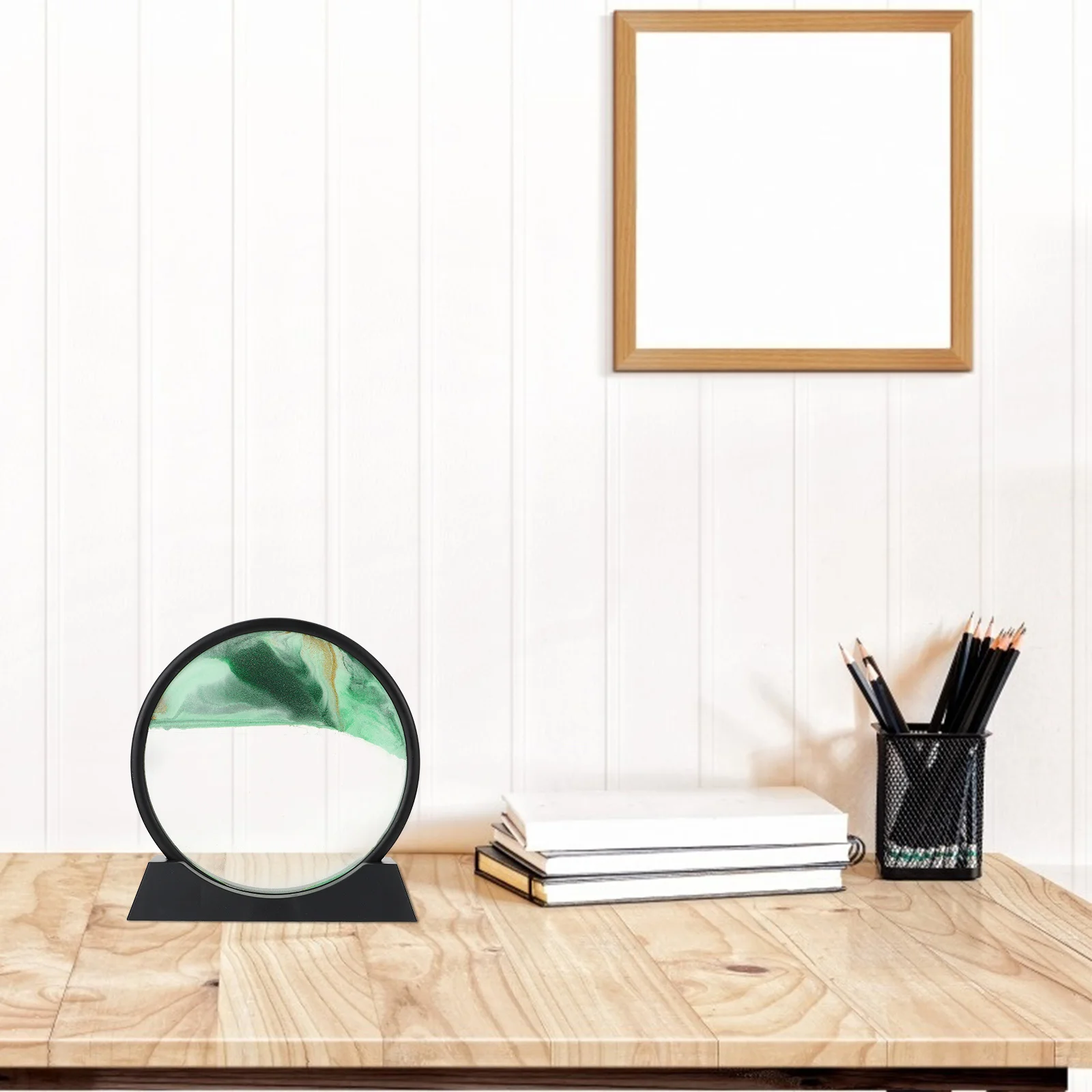 1pc 流砂絵画装飾 3D サンドアート装飾リビングルームデスクトップ家の装飾装飾品スイミングプールテーマ