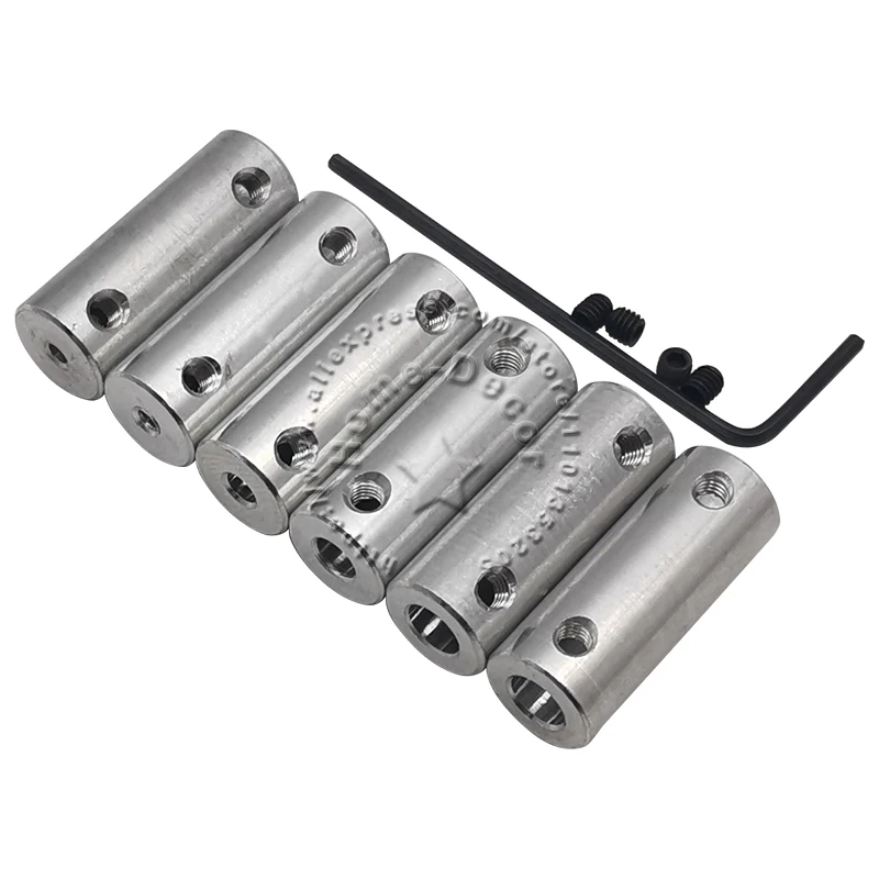 1Pcs 10x26mm Aluminum Alloy Rigid Coupling Coupler Motor Connector Connecting Shaft Sleeve For DIY Boat Model