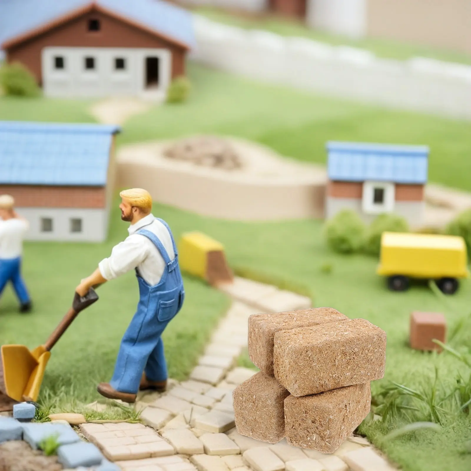 

4 набора миниатюрных пучков сена: реалистичная искусственная солома для декора фермерских дней рождений, аксессуары для создания деревенских сцен своими руками, маленькие стоги сена