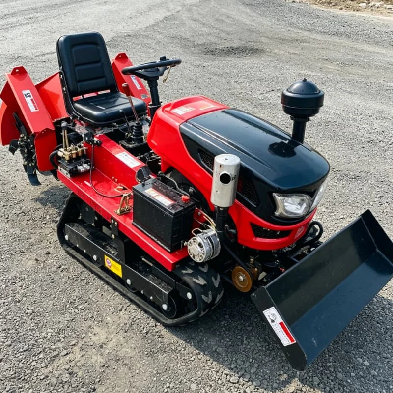 Customized Orchard Crawler Rotary Tiller, Farmland Tractor, Field Rotary Tiller, Upgraded Mini Power Tiller