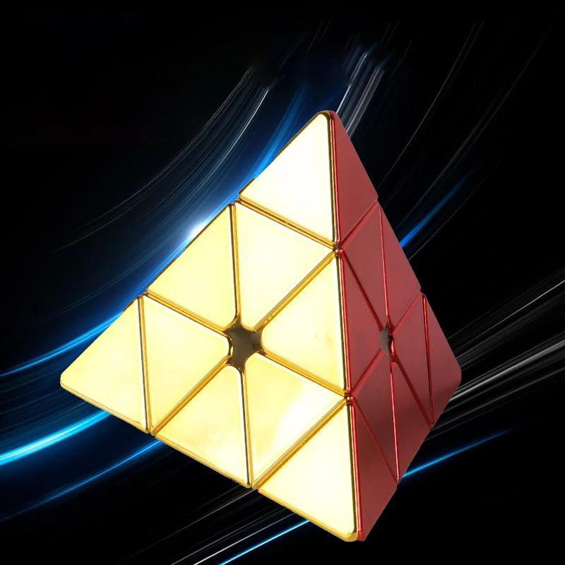 SENGSO Speed Cube 2x2x2,3x3x3, colore fantasma piramide Cubo magico senza adesivo Giocattoli educativi per bambini da competizione professionale