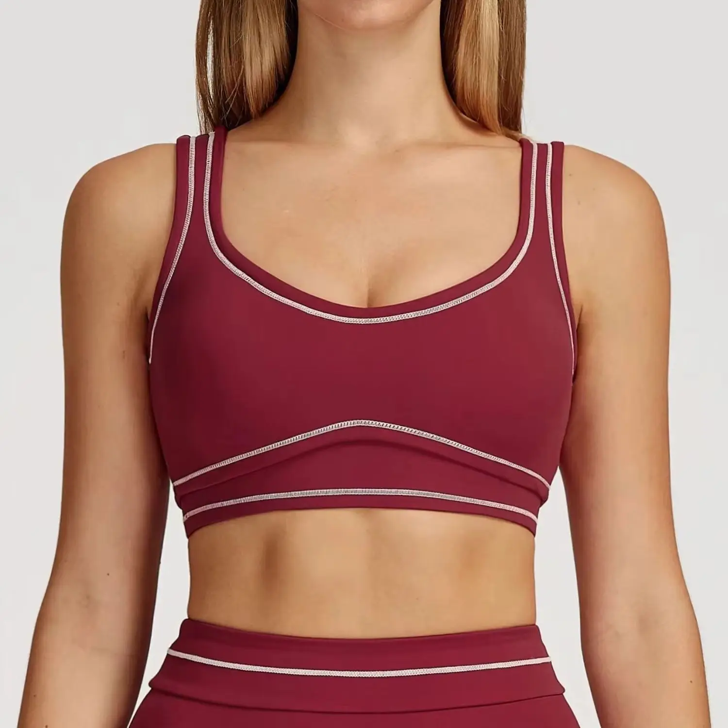 

Gym Workout Top Yoga Bra Breathable Sports Underwear for Women Shockproof Fitness Top Push Up Gym Crop Top Brassiere Sport Bra