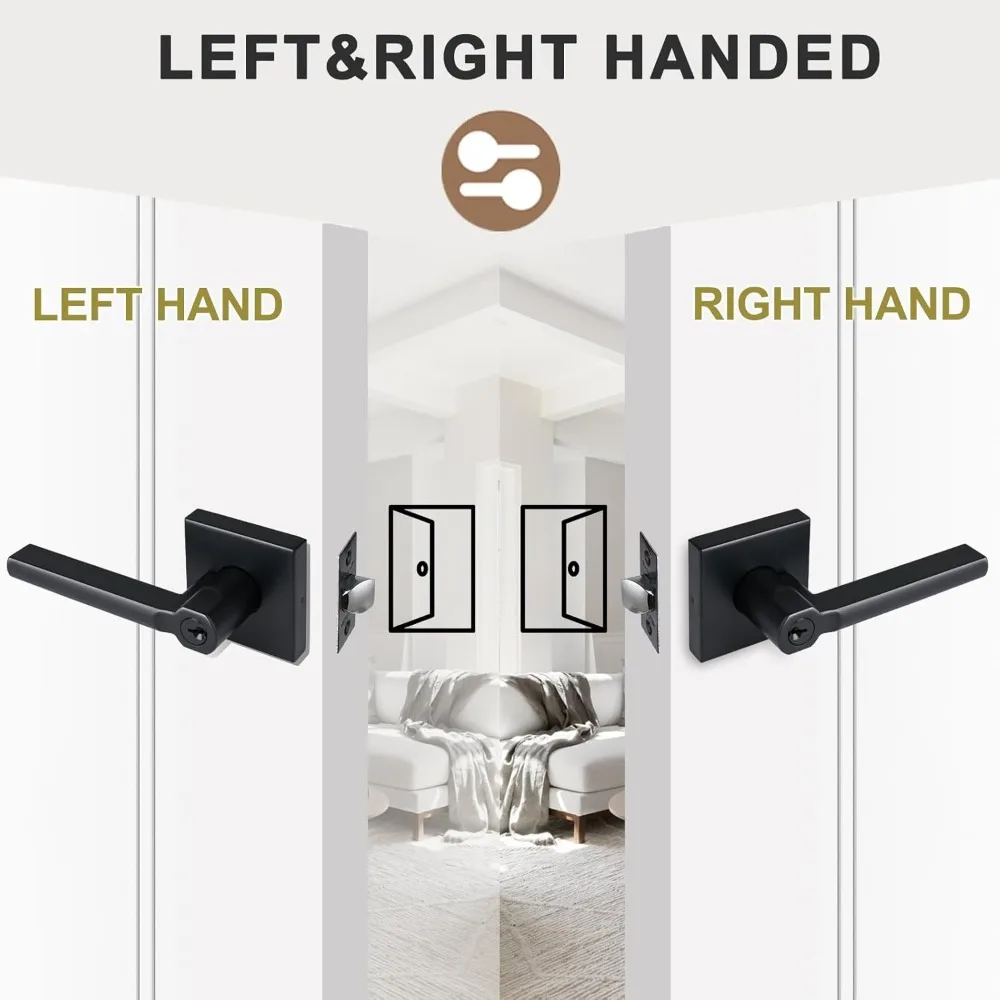 Merano Privacy Door Lever Set Greenwich Rose Aged Bronze Finish Privacy Door Hardware with Decorative Design