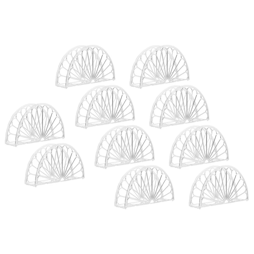 10 Pcs Acrylic Napkin Rack Paper Holder Dining Room Table Clear Stand Plastic with Holders for Home