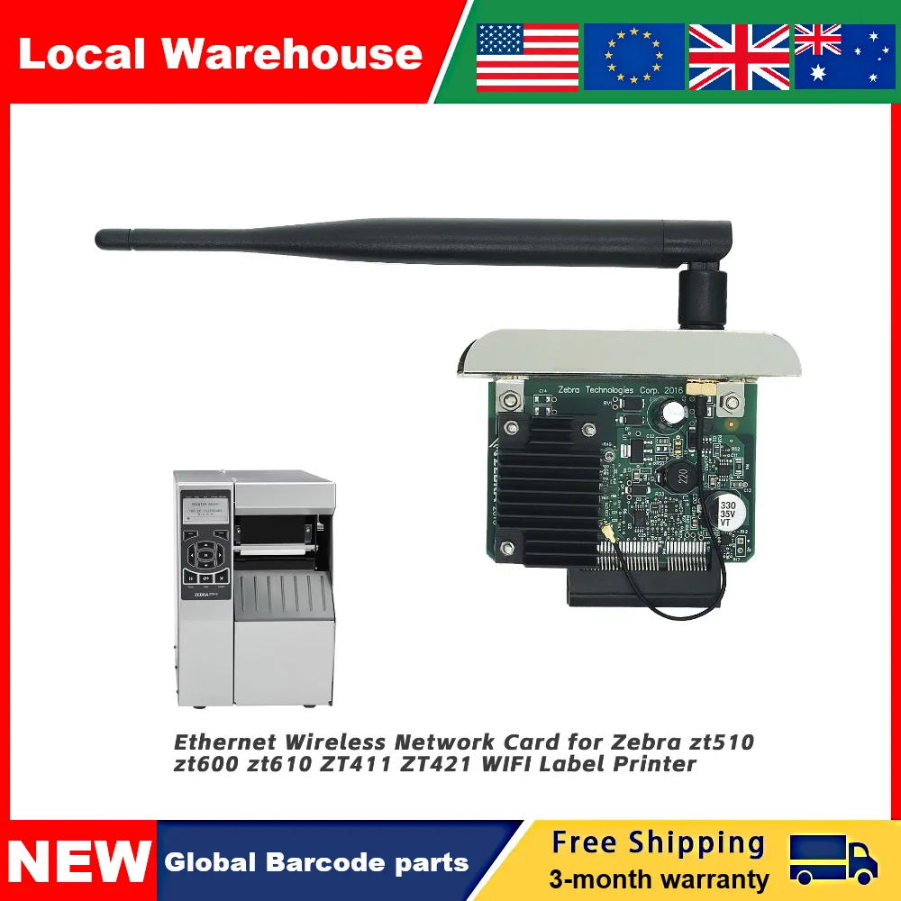 For Zebra ZT510 ZT610 ZT411 ZT421 ZT620 P1083320-037A Wireless Network WIFI Card