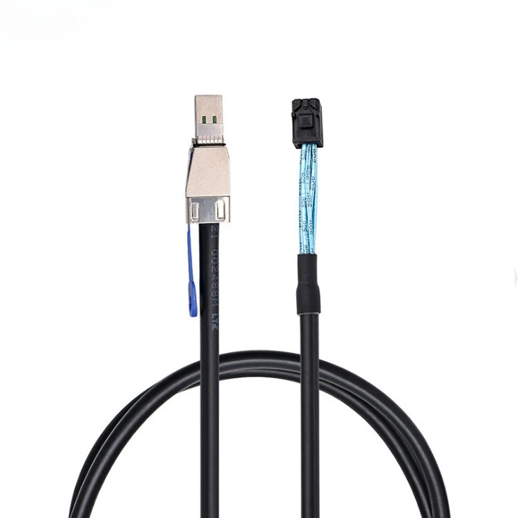 Mini SAS SFF-8644 To SFF-8643 Cable, External 26Pin To Internal 36Pin Hybrid 12Gbps SAS3.0 Cable for Raid Systems