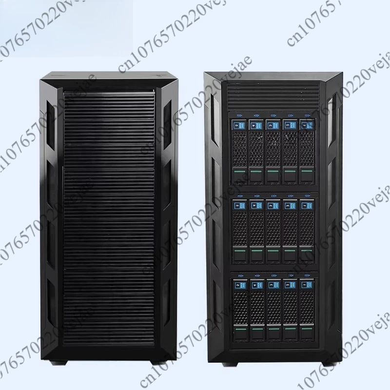 Full-Tower-Servergehäuse Multi-Laufwerk-Festplattenunterstützung E-ATX Dual-Mainboard-Workstation Unterstützt 360-Wasserkühlung