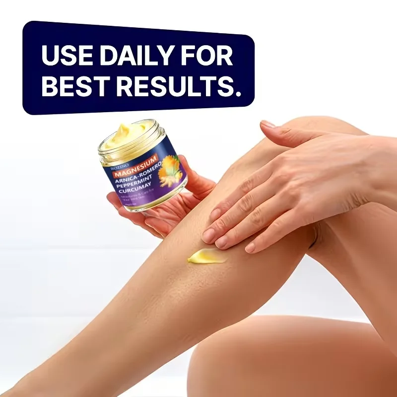 70g Magnesium + Calendula Joint Skin Care Cream, Effectively Improves Joint Skin Discomfort and Signs of Tightness, Enhances Muscle Strength, Hydrates and Moisturizes, Provides Gentle Care, Suitable for Body, Neck, Knees, Hands, Legs, Waist, Joint Skin Care, Suitable for the Elderly, Middle-Aged People, and Athletes