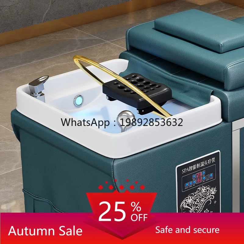 

YFY Stainless Steel Shampoo Bed Barber Shop Special Shampoo Bed Beauty Hair Salon Water Circulation Bed