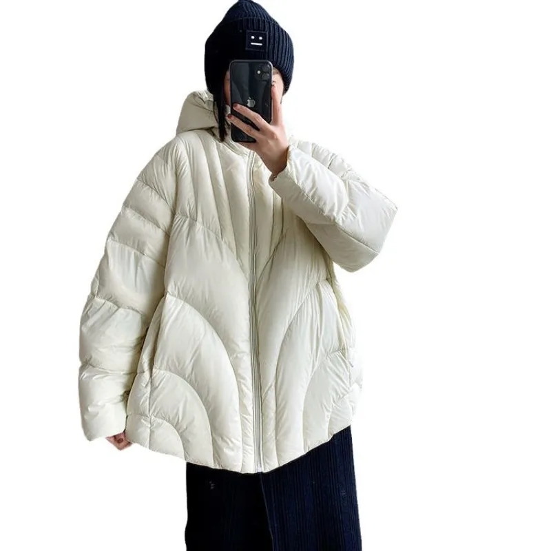 Women's Down Jacket High-end Winter Warm Coats Pink White New Korean Comfortable Jackets for Women Loose Puffer Jacket Women