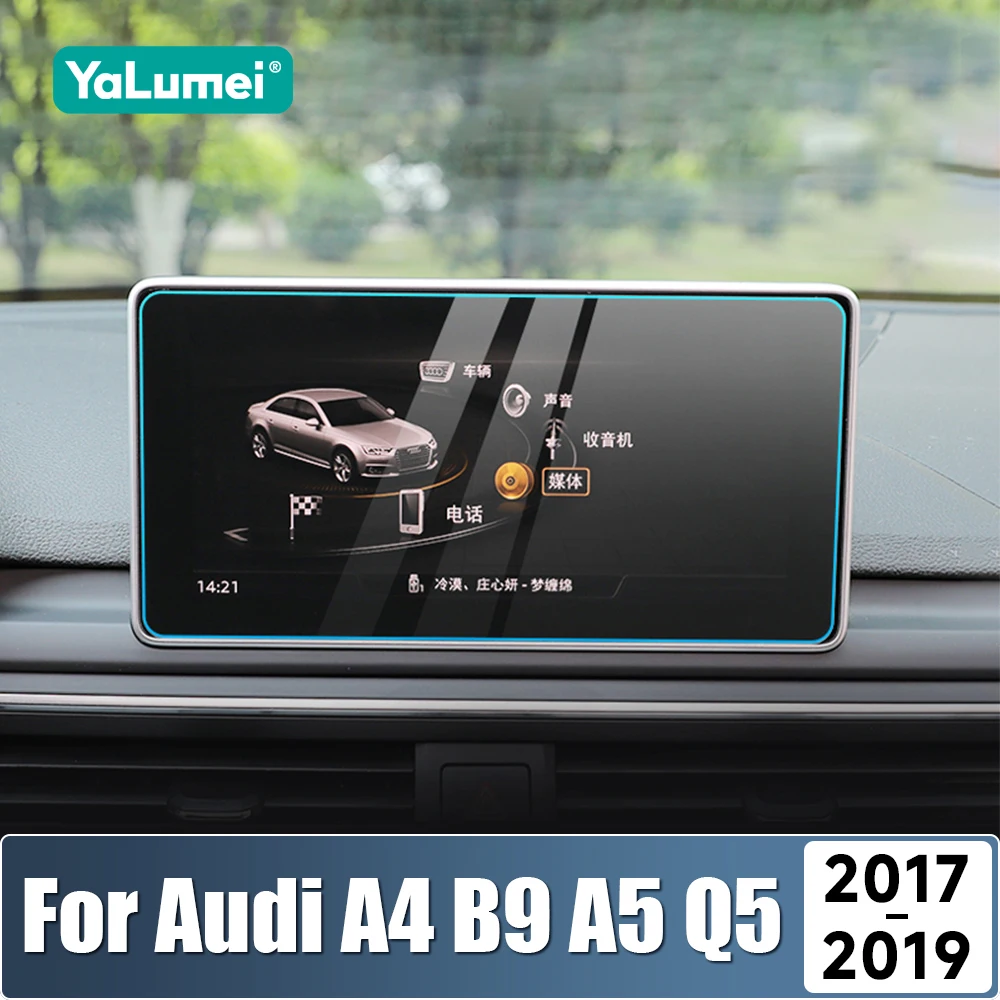 YEE PIN Pellicola Vetro Temperato 9H Per Audi A4 A5 (2020-2023) E Q5 MIB 3 (2021+) – Protezione Schermo GPS