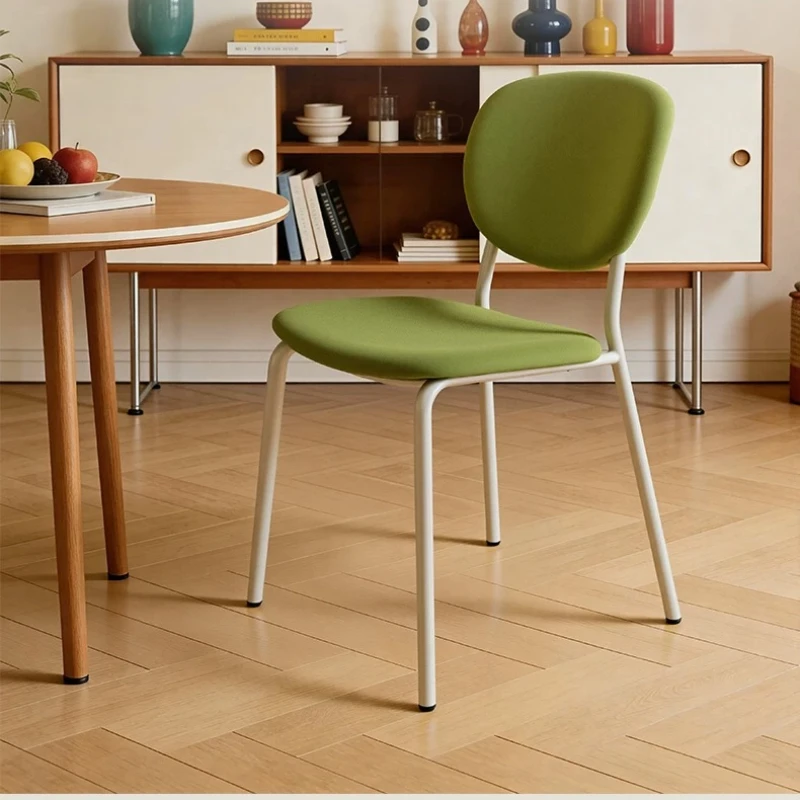 xx-Designer Dining Chairs Modern Kitchen Black Salon Dining Chairs Metal Nordic Sillas Para Sala De
