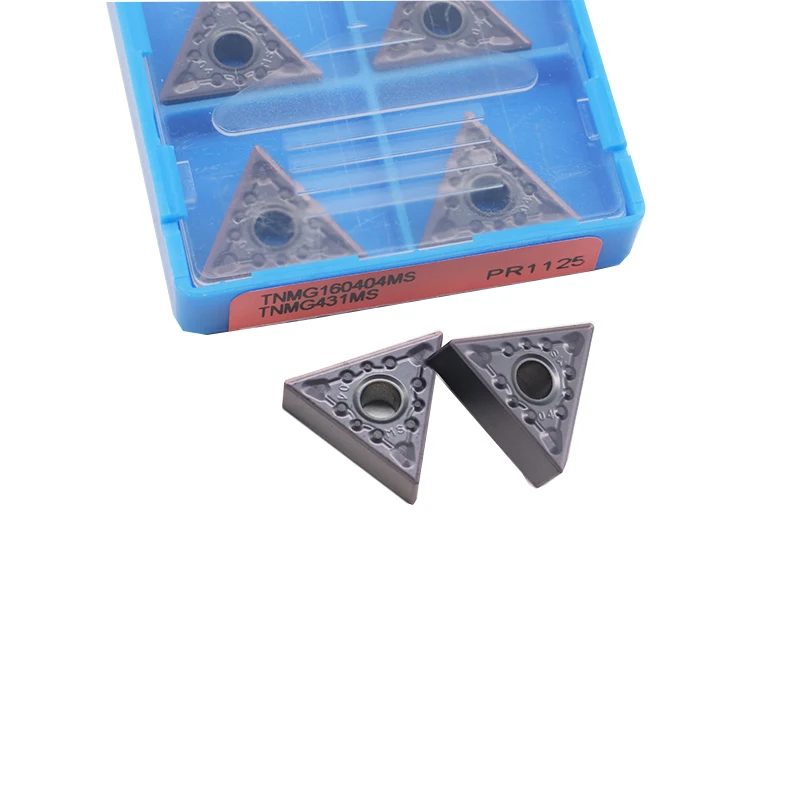 10 pces tnmg160404 ms pr1125 alta qualidade carboneto de inserção cnc torno torneamento externo ferramenta inserção para aço inoxidável