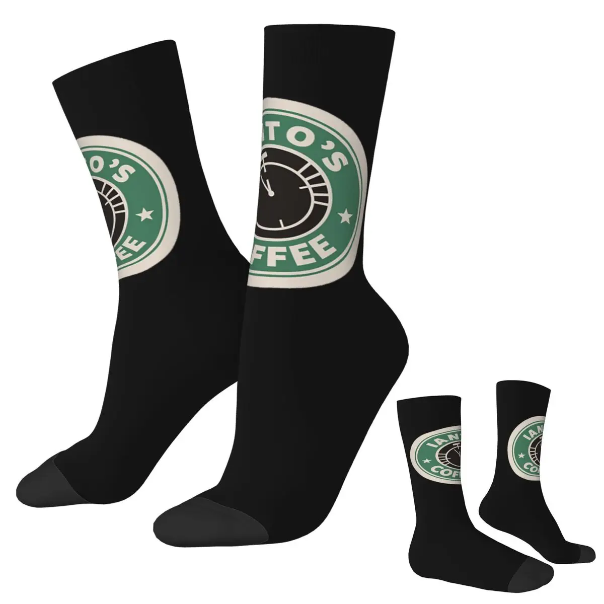 Torchwood Ianto's Coffee Calzini classici Harajuku Calze che assorbono il sudore Calzini lunghi per tutte le stagioni per regalo di compleanno unisex