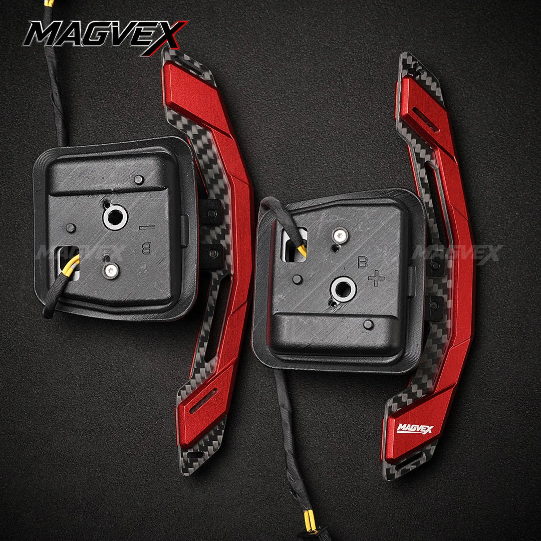 MAGVEX Magnetic Paddle Shifters For E90 M3 E92 M3 E93 M3 X5M X6M E70 E71 Steering Wheel Paddle Layered Carbon-Aluminum Design view 3