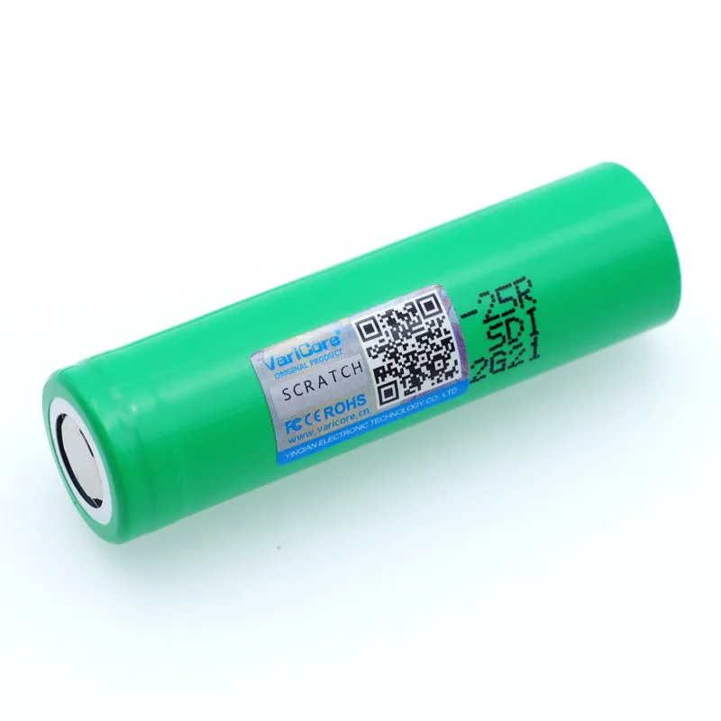 جديد الأصلي 18650 2500 mAh بطارية قابلة للشحن 3.6 فولت 18650-25R 20A بطاريات التفريغ لاستخدام الأدوات الكهربائية