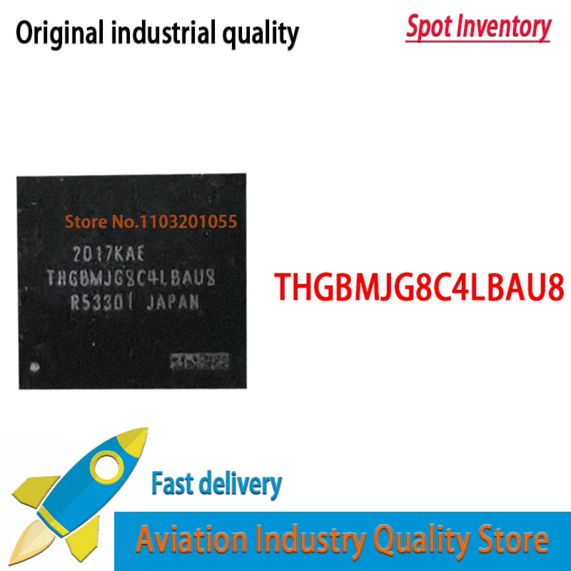 (1 piece)100% New THGBMJG8C4LBAU8 32G BGA-153 EMMC 5.1 Quality Brand New