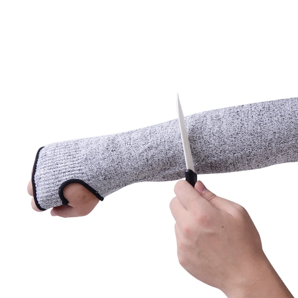 

2Pcs Wrist Guard Arm Protector Lightweight Elastic Slash Resistant Sleeves Thumb Hole Cut Protection Gardening Food