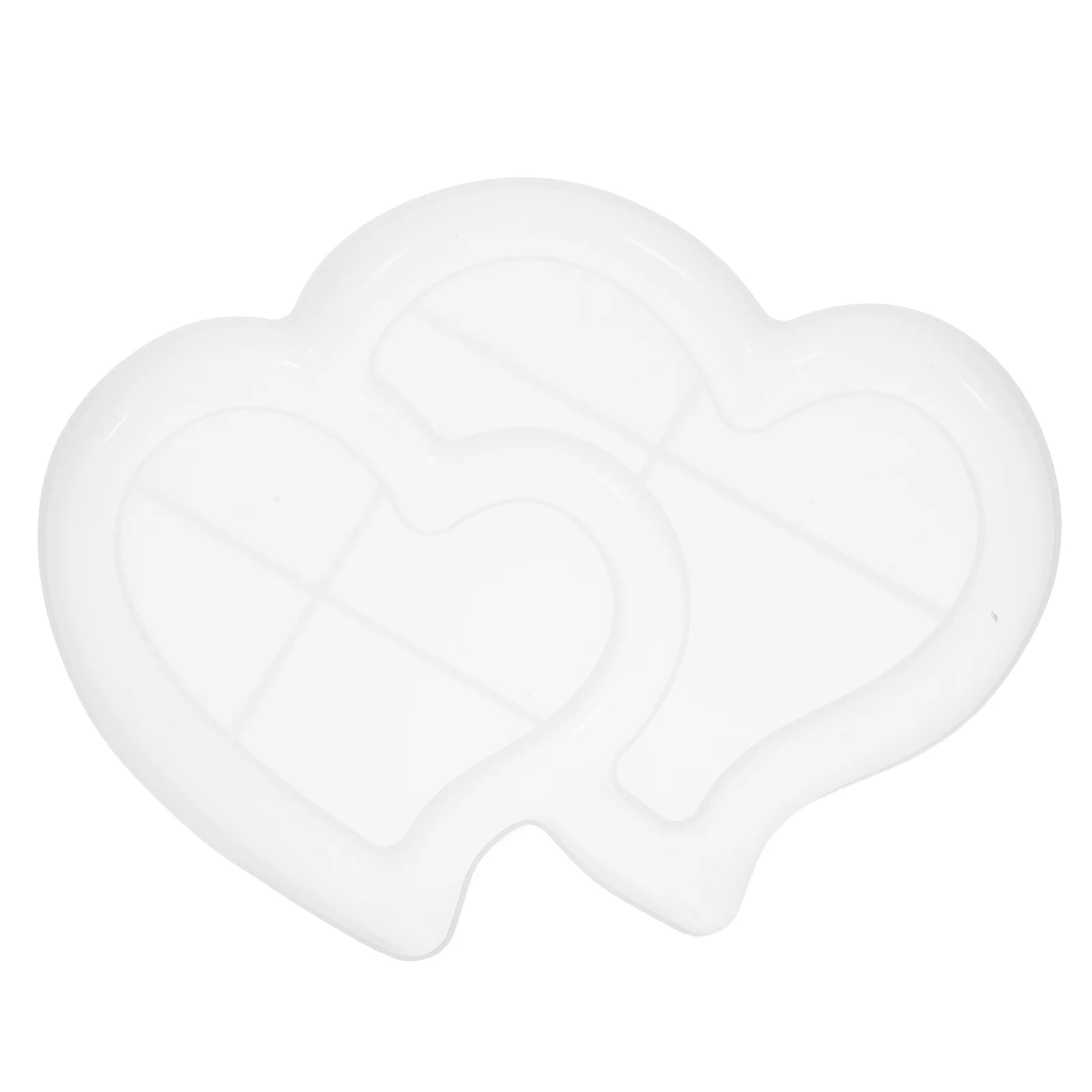 

Heart Shaped Resin Molds Silicone Tray Mold for Crafting Elegant Double Heart Design Valentine Wedding Decorations Chocolate