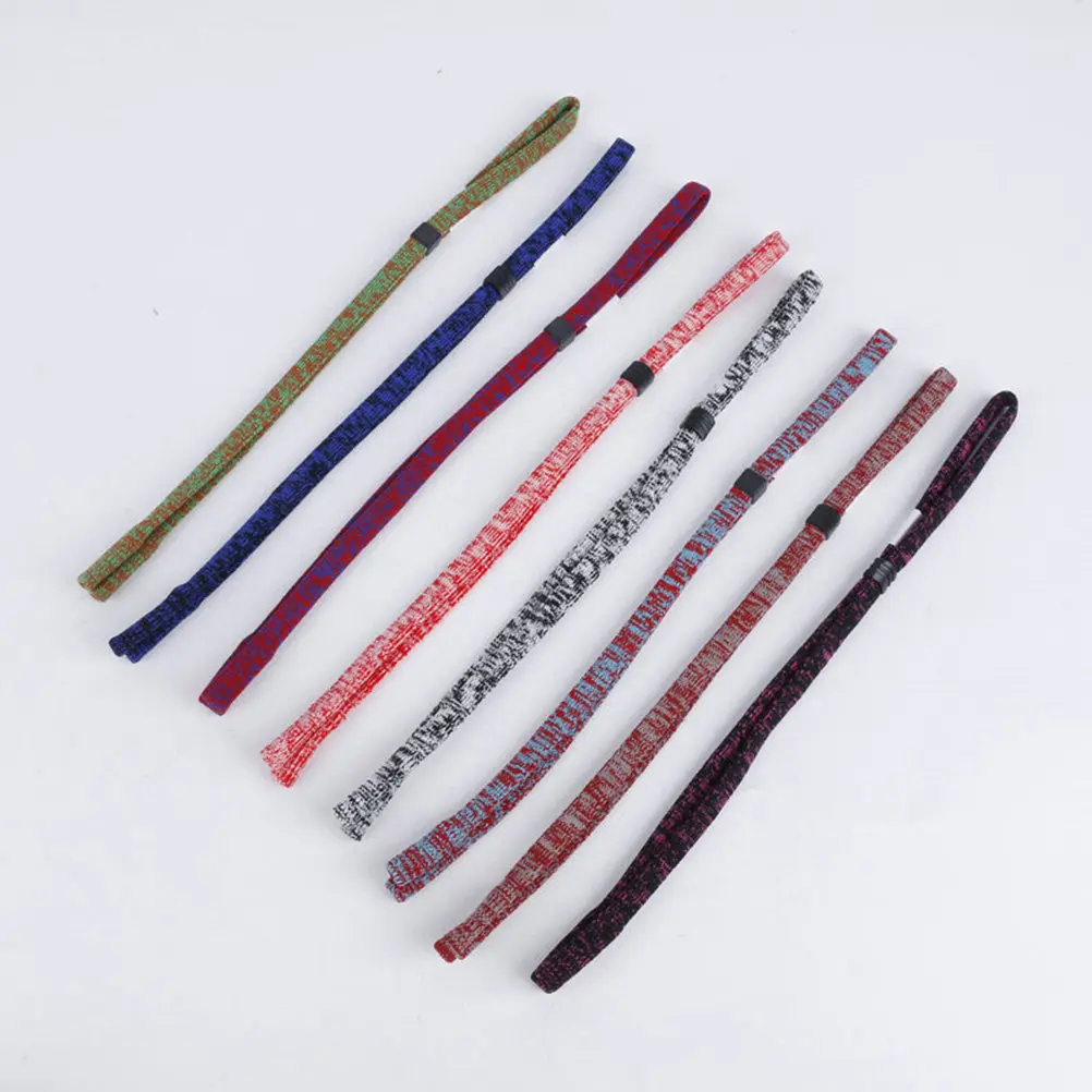 

5Pcs Elastic Eyeglasses Strap with Silver Coils Anti-Slip Secure Fit for Outdoor Biking Skiing Hiking Climbing Prescription