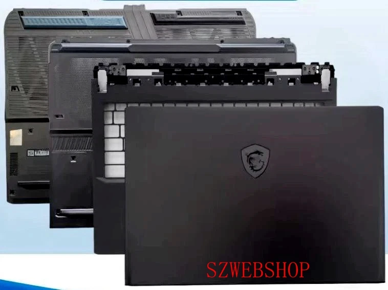 New Laptop For MSI Vector GP68 GP68HX MS-15M1 LCD Back Cover Bezel Palmrest Bottom Gray