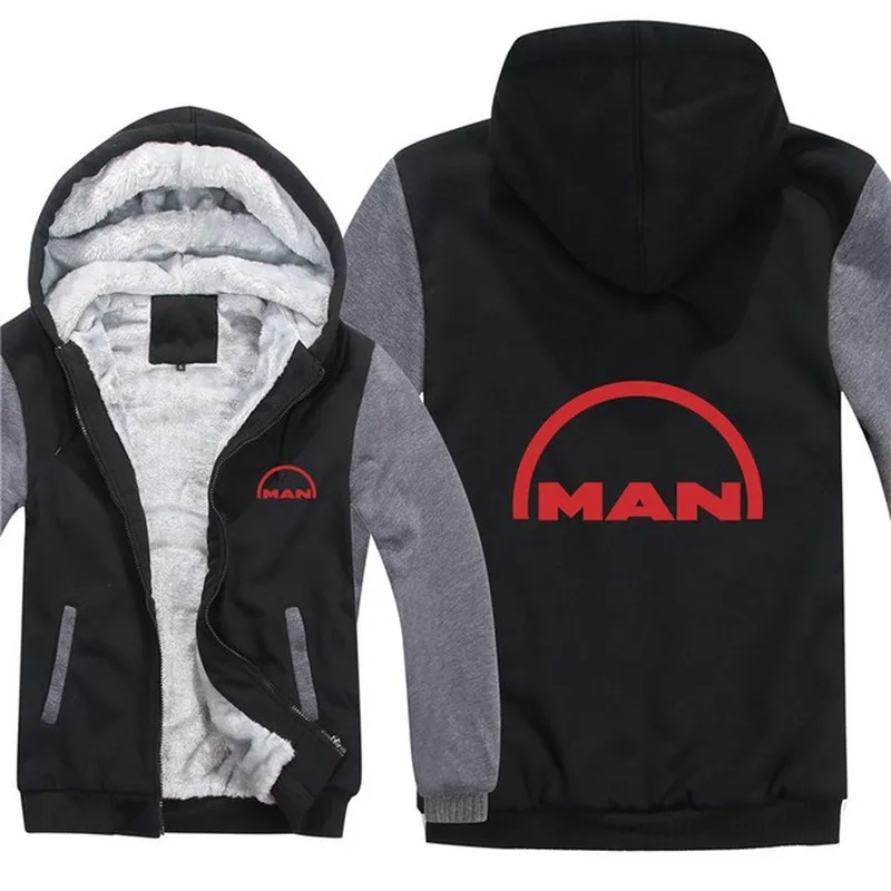 2023 NEW  MAN Truck Hoodies Men Fashion Coat Pullover Wool Liner Jacket MAN Truck Sweatshirts Hoody