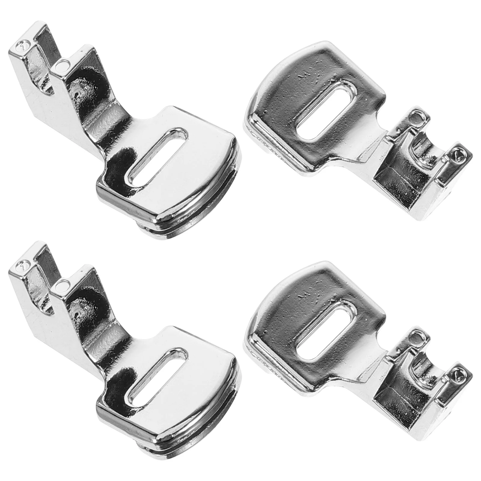 JEWEDECO 4 قطعة الخياطة ضفائر القدم استبدال أقدام الضغط ارتداء مقاومة متعددة الوظائف المحمولة للمشروعات المنزلية