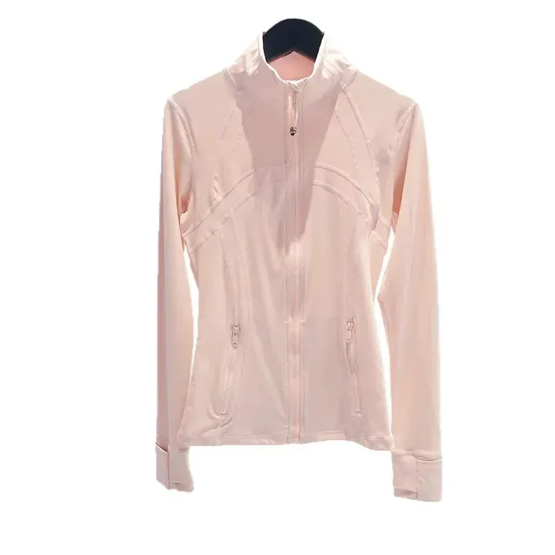 

Third Generation Casual Sportswear Ladies' Yoga Clothes Soft Top Breathable Meshless Stand Collar Jacket Fitness Sportswear