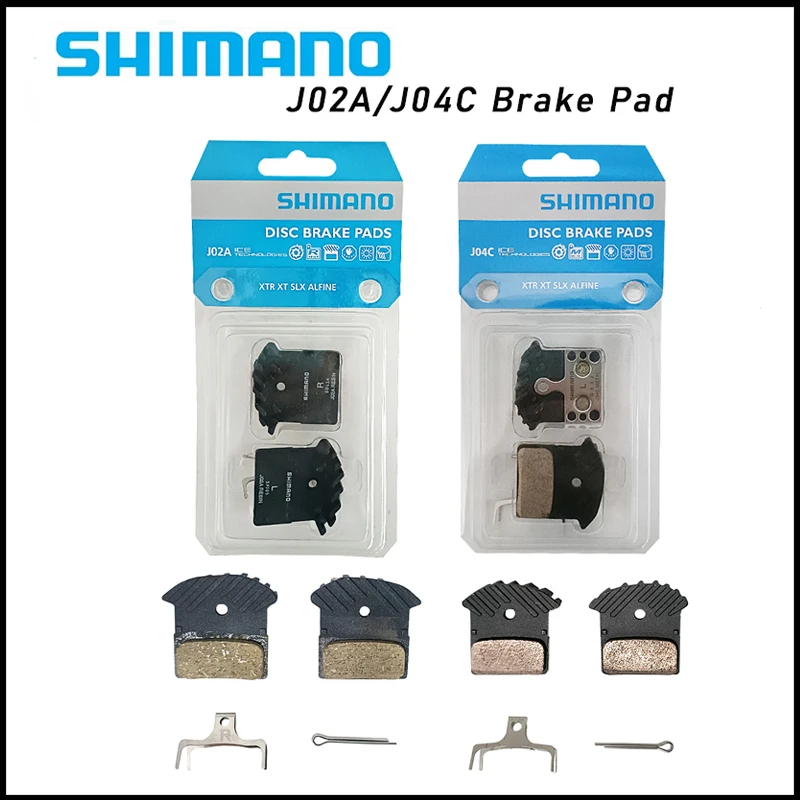 SHIMANO J02A J04C Bicycle Brake Pads Resin For M9000/M9020/M8000/M7000/M6000/M987/M985/M785/M675/M666/M615 MTB Mountain Bike