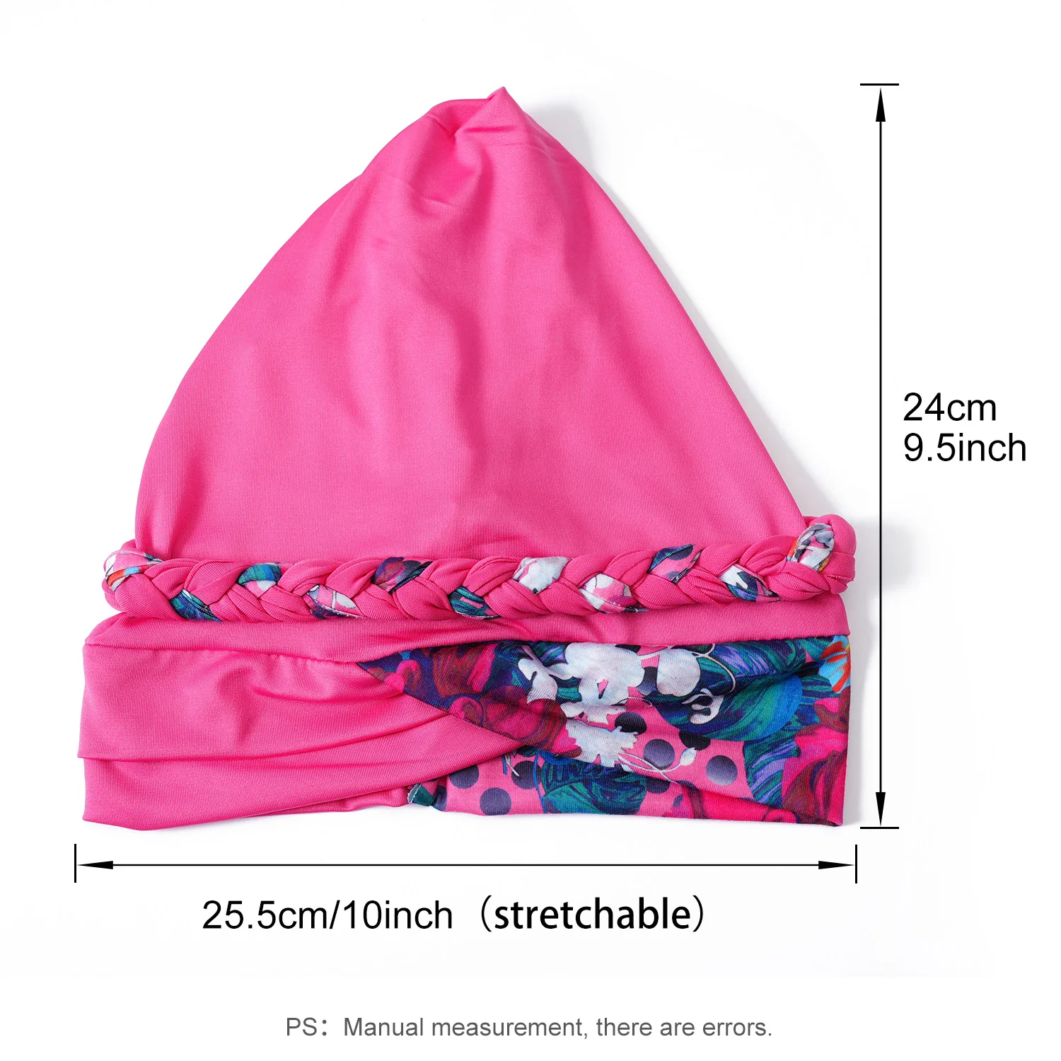 Frauen Rüschen Muslimischen Turban Druck Blume Knoten Kopftuch Islamischen Innere Hijab Caps Chemo Kappe Haarausfall Plissee Kopf Wrap Turbante – Detail 2