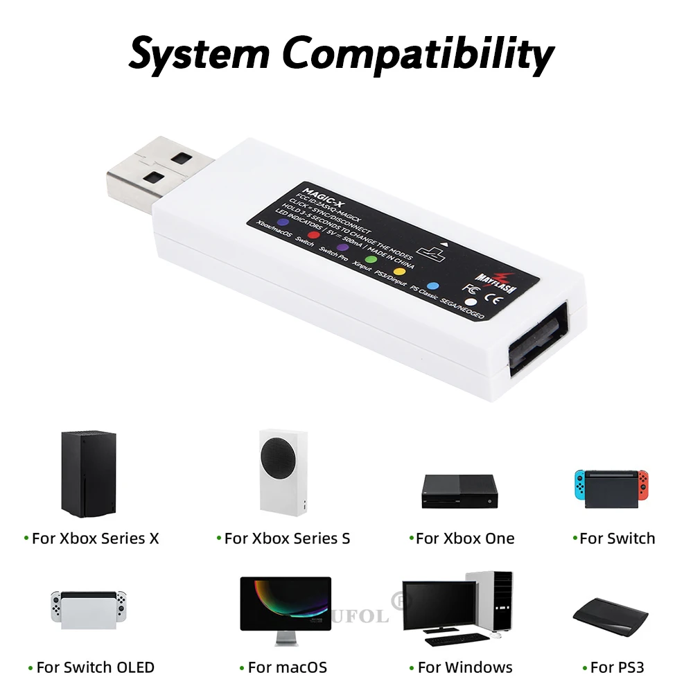 シンメティックコントローラー用の新しいワイヤレスアダプター,xboxシリーズx/s/xbox1/ps3/スイッチ/ppi/スチーム/セガ/pc,2022