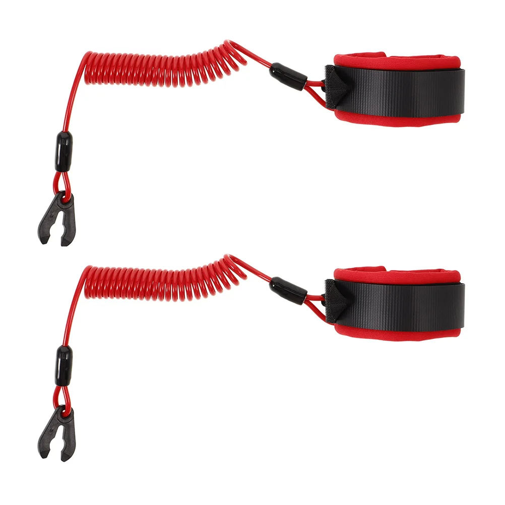 

2Pcs Motorcycle Boat Engine Kill Switch Lanyard Floating Safety Tether Cord Emergency Stop for Outboard Motor Marine Accessories