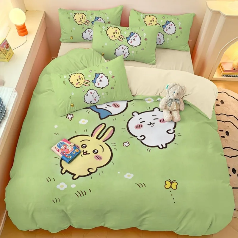 cartoon-kawaii-bedding-four-piece-set-moisture-wicking-breathable-fabric-skin-friendly-fine-workmanship-full-soft-color-chiikawa