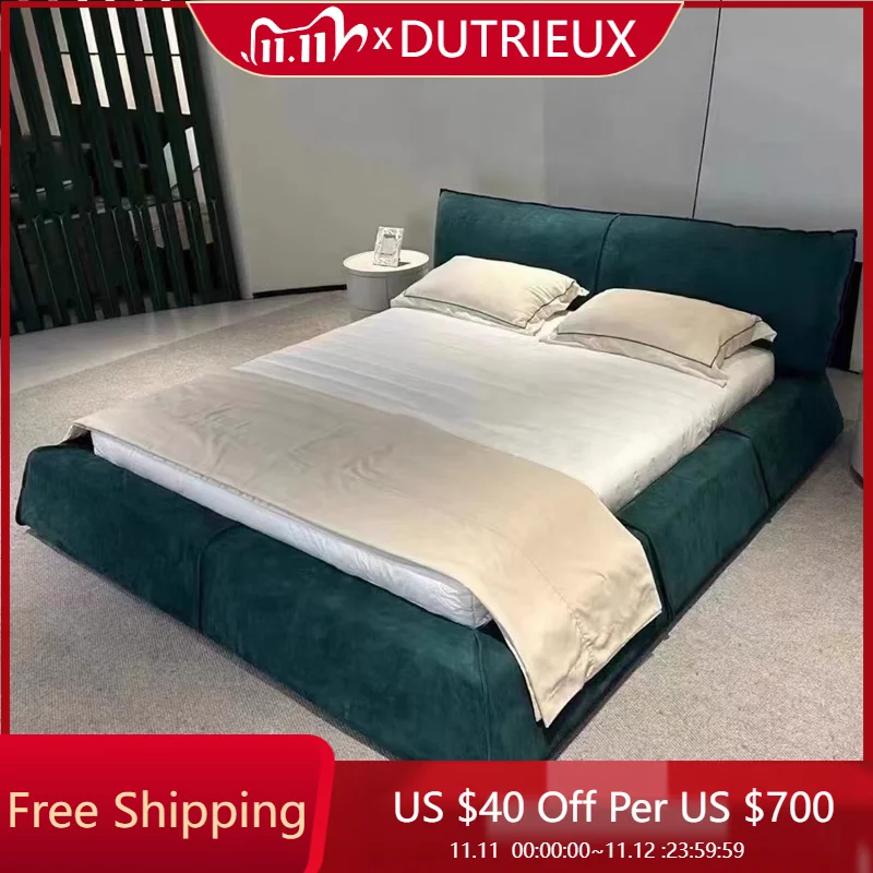 

Fashionable Modern Bed Frame Master Bedroom Full Body Create Simple Bed Luxury High Quality Cheap Cama De Casal Home Furniture