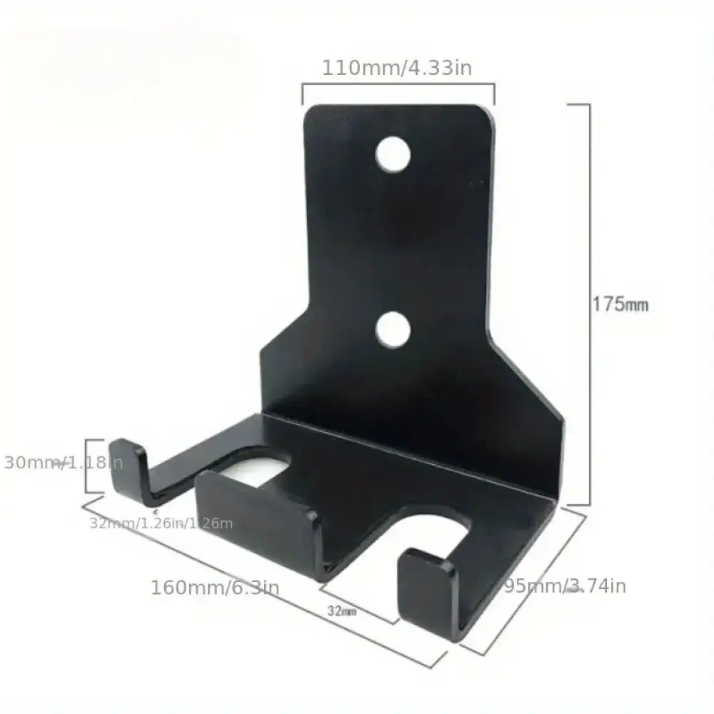 Durable Steel Wall Mounted Barbell Rack Vertical Storage Organizer Home Gym Fitness Equipment Weightlifting Training