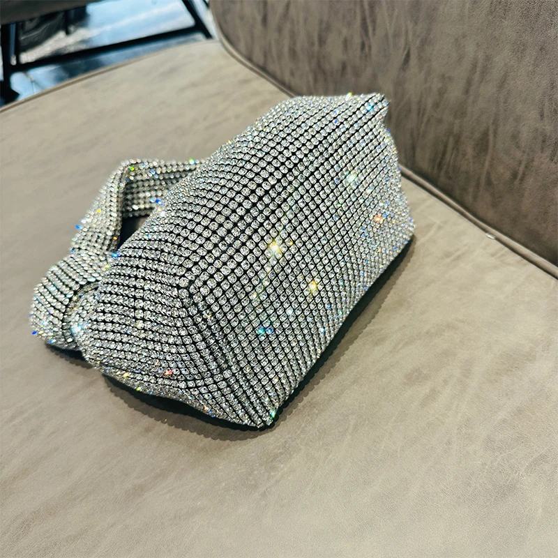 Imagem -02 - Jiomay-bolsa de Strass Feminina Elegante e Versátil Bolsa de Embreagem Noite Bolsa de Maquiagem de Festa Tendência da Moda Novo 2024