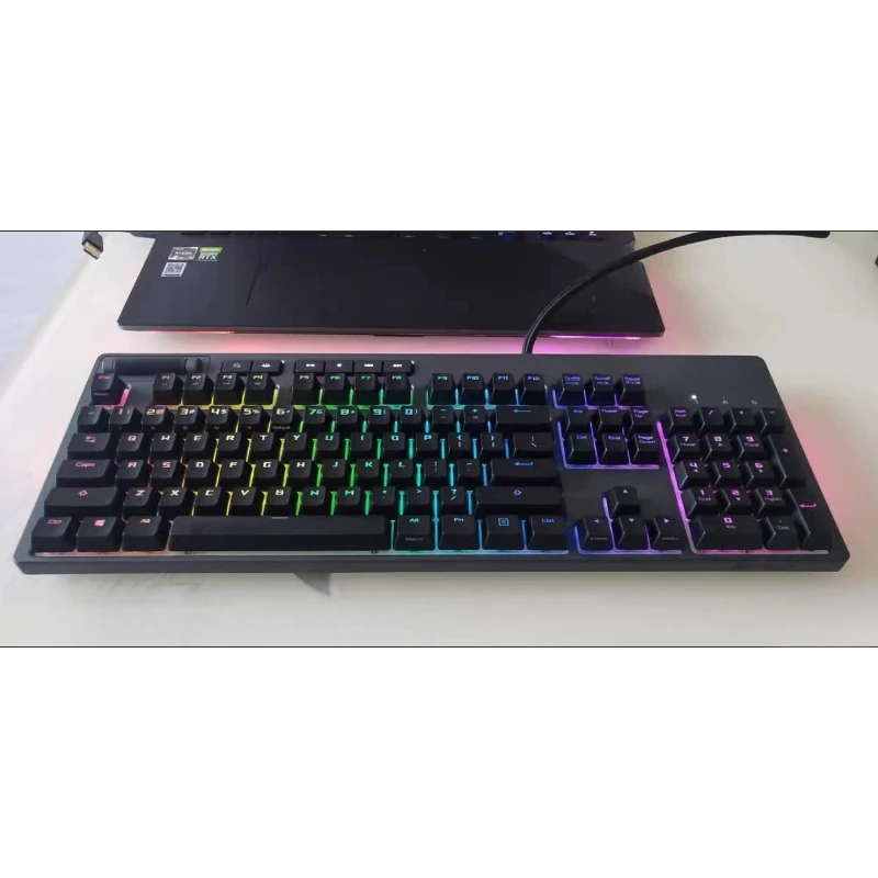For ROG Strix Flare Mechanical Keyboard RGB Backlit 110Keys Cherry MX Used