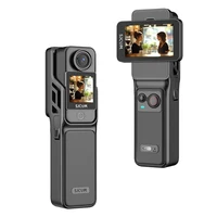 Cámara de Acción de Bolsillo Desmontable SJCAM C400 4K con Control Remoto Inalámbrico, Pantalla Táctil Giratoria de 2.29 Pulgadas, Batería de 7 Horas