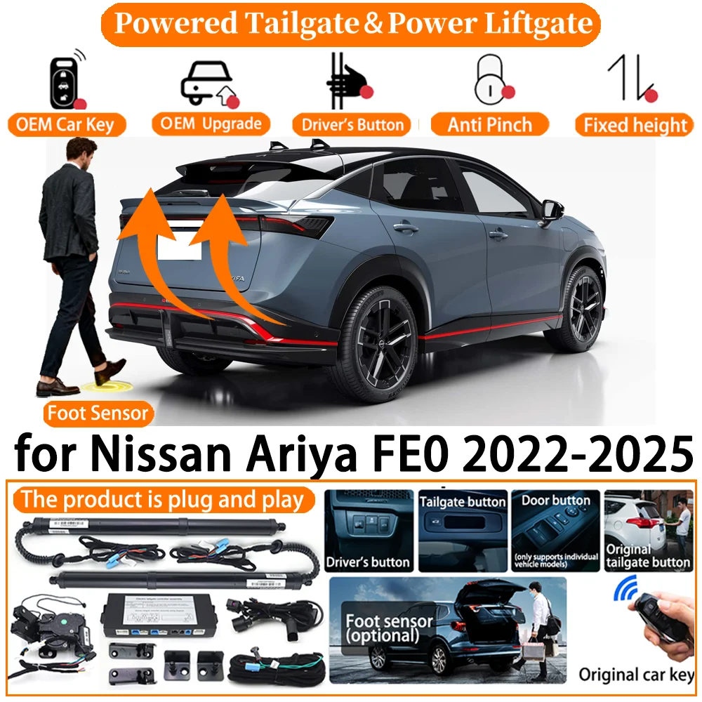 

ZhuCamX Car OEM Smart Powered Tailgate system for Nissan Ariya FE0 2022 2023 2024 2025 Automatic Electric Power Tailgate kit