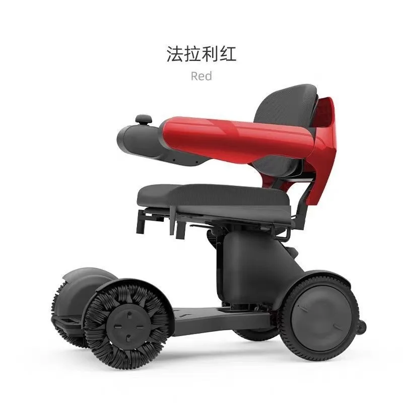 Electric vehicle mobile phone remote control transportation automatic folding disabled intelligent wheelchair