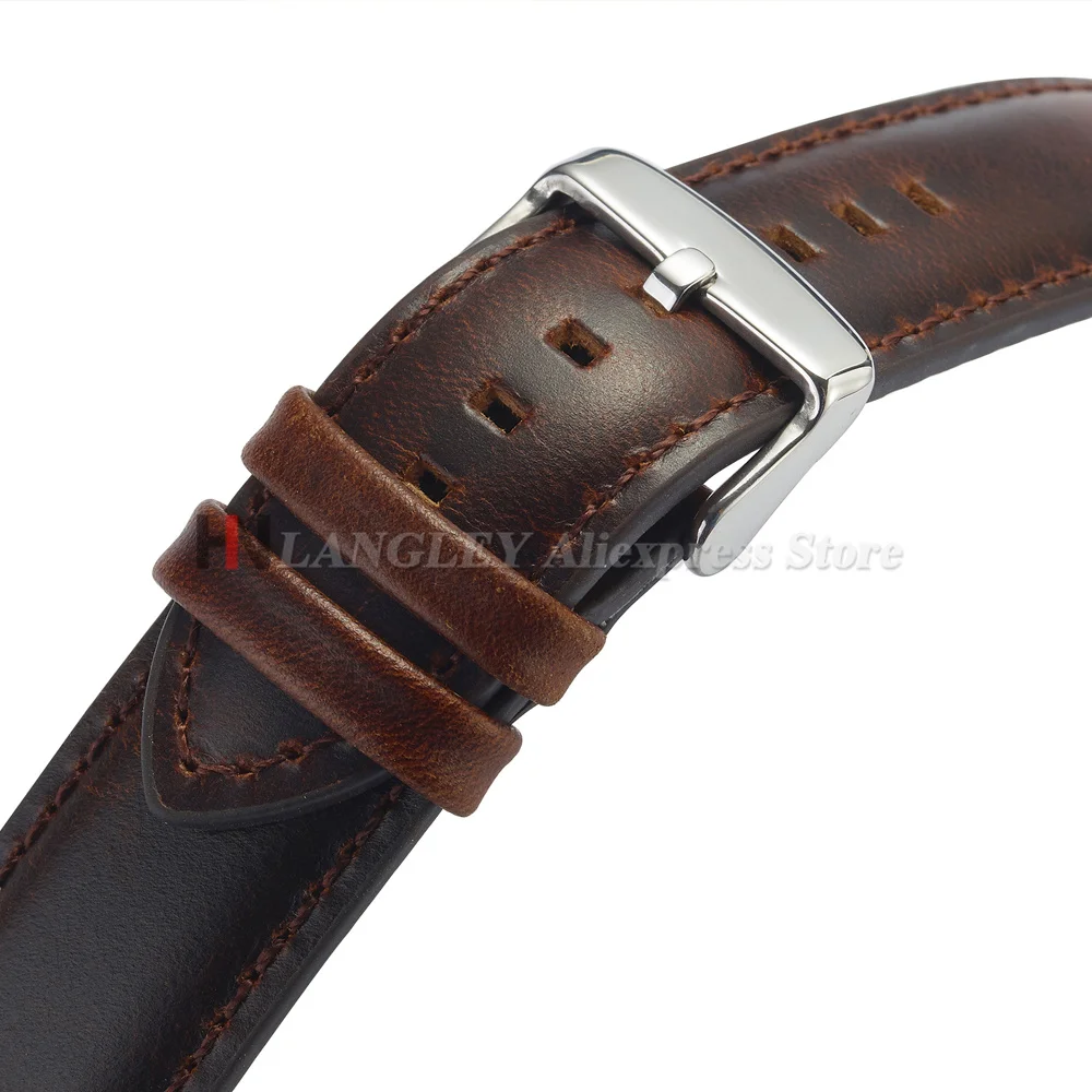 Uhrenarmband aus Rindsleder, universell, im Vintage-Stil, 18 mm, 20 mm, 22 mm, 24 mm, 26 mm, für Herren, passend für DW Daniel Wellington Uhren, Uhrenzubehör. – Detail 4