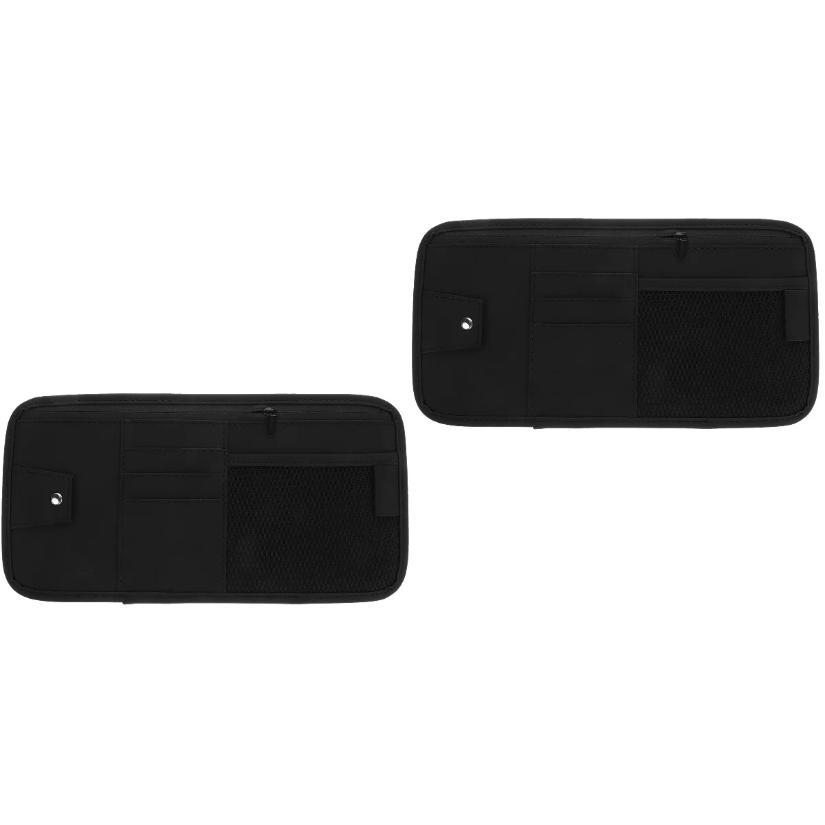 

2pcs Car Visor Organizer Sun Visor Sunglasses Holder Clip Visor Card Case Interior Organizer